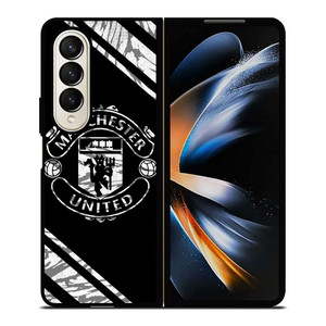 MANCHESTER UNITED CAMO LOGO Samsung Galaxy Z Fold 4 Case Cover MANCHESTER UNITED CAMO LOGO Samsung Galaxy Z Fold 4 Case Cover
