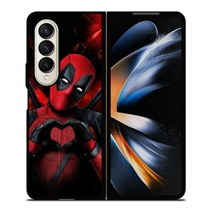 MARVEL DEADPOOL LOVE SIGN Samsung Galaxy Z Fold 4 Case Cover