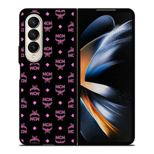 MCM WORLDWIDE BLACK PINK Samsung Galaxy Z Fold 4 Case Cover