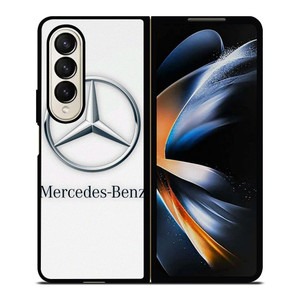 MERCEDES BENZ WHITE EMBLEM Samsung Galaxy Z Fold 4 Case Cover
