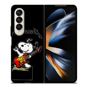 METALLICA BAND SNOOPY Samsung Galaxy Z Fold 4 Case Cover