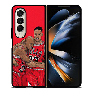 MICHAEL JORDAN X SCOTTIE PIPPEN CHICAGO BULLS 2 Samsung Galaxy Z Fold 4 Case Cover