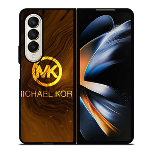 MICHAEL KORS GOLD LOGO Samsung Galaxy Z Fold 4 Case Cover