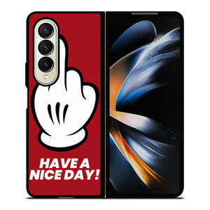 MICKEY MOUSE HAVE A NICE DAY Samsung Galaxy Z Fold 4 Case Cover MICKEY MOUSE HAVE A NICE DAY Samsung Galaxy Z Fold 4 Case Cover