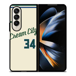 MILAUKEE BUCKS CREAM CITY NBA KIT Samsung Galaxy Z Fold 4 Case Cover