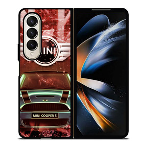 MINI COOPER S UNION JACK EMBLEM Samsung Galaxy Z Fold 4 Case Cover
