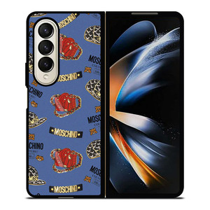 MOSCHINO COUTURE BEAR PATTERN Samsung Galaxy Z Fold 4 Case Cover