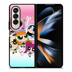 NEW JEANS KPOP X POWERPUFF GIRLS CARTOON Samsung Galaxy Z Fold 4 Case Cover