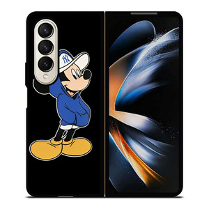 NEW YORK YANKEES MICKEY MOUSE BLACK Samsung Galaxy Z Fold 4 Case Cover