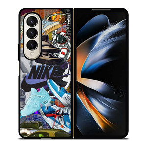 NIKE AIR JORDAN SNEAKERS COLLAGE Samsung Galaxy Z Fold 4 Case Cover