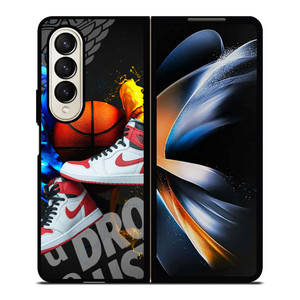 NIKE AIR JORDAN SPLASHED SNEAKERS Samsung Galaxy Z Fold 4 Case Cover