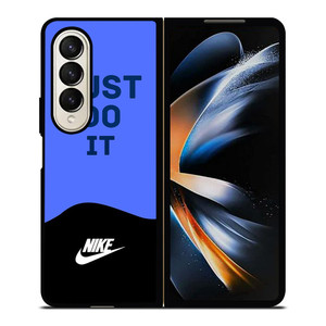NIKE JUST DO IT SOLID BLUE Samsung Galaxy Z Fold 4 Case Cover
