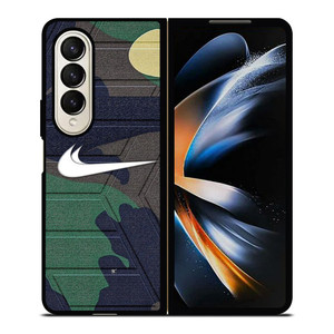 NIKE SWOOSH CAMO ARMY Samsung Galaxy Z Fold 4 Case Cover