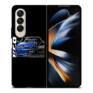 NISSAN GTR R34 ILLUSTRATION Samsung Galaxy Z Fold 4 Case Cover