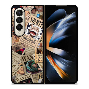 ONE PIECE POSTER WANTED COLLAGE Samsung Galaxy Z Fold 4 Case Cover