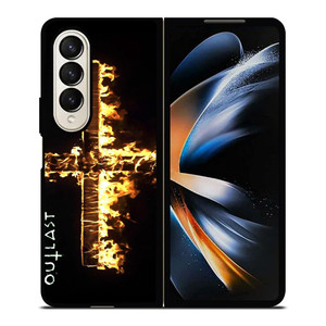 OUTLAST 2 FIRE SYMBOL Samsung Galaxy Z Fold 4 Case Cover OUTLAST 2 FIRE SYMBOL Samsung Galaxy Z Fold 4 Case Cover