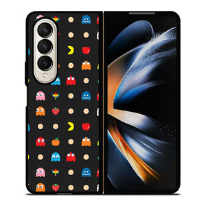 PAC MAN DOODLE PATTERN Samsung Galaxy Z Fold 4 Case Cover