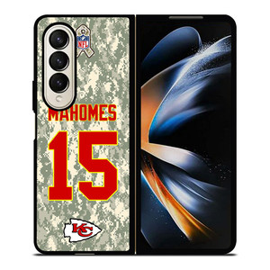 PATRICK MAHOMES KANSAS CITY CHIEFS CAMO KIT Samsung Galaxy Z Fold 4 Case Cover