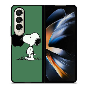 PEANUTS SNOOPY DOG APPLE LOGO Samsung Galaxy Z Fold 4 Case Cover
