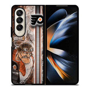 PHILADELPHIA FLYERS ICE HOCKEY GRUNGE LOGO Samsung Galaxy Z Fold 4 Case Cover