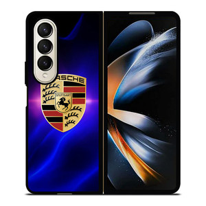 PORSCHE GRADIENT EMBLEM Samsung Galaxy Z Fold 4 Case Cover