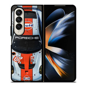 PORSCHE GULF RACING CAR Samsung Galaxy Z Fold 4 Case Cover