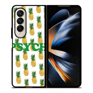 PSYCH PINEAPPLE PATTERN Samsung Galaxy Z Fold 4 Case Cover