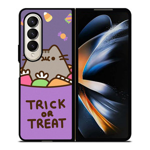 PUSHEEN THE CAT HALLOWEEN TRICK OR TREAT Samsung Galaxy Z Fold 4 Case Cover