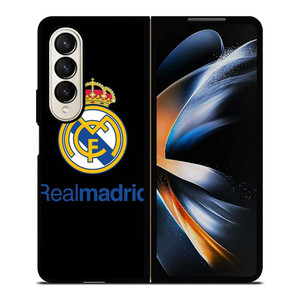 REAL MADRID FOOTBALL BLACK LOGO Samsung Galaxy Z Fold 4 Case Cover