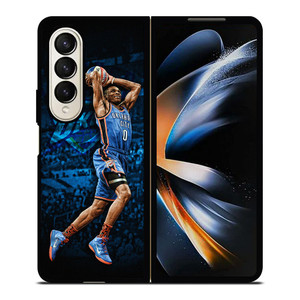 RUSSELL WESTBROOK OKLAHOMA CITY THUNDER Samsung Galaxy Z Fold 4 Case Cover