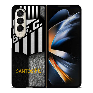 SANTOS FC FOOTBALL LEATHER LOGO Samsung Galaxy Z Fold 4 Case Cover