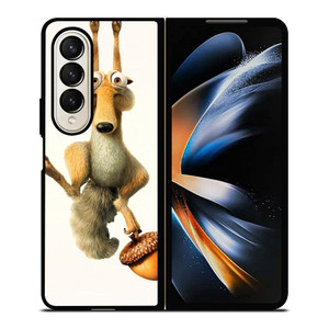 SCRAT ICE AGE CARTOON HANGING Samsung Galaxy Z Fold 4 Case Cover