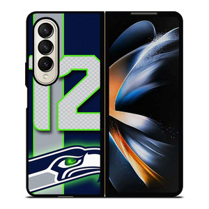 SEATTLE SEAHAWKS NFL 12 MAN LOGO Samsung Galaxy Z Fold 4 Case Cover