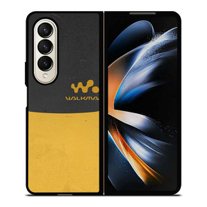SONY WALKMAN LEATHER Samsung Galaxy Z Fold 4 Case Cover