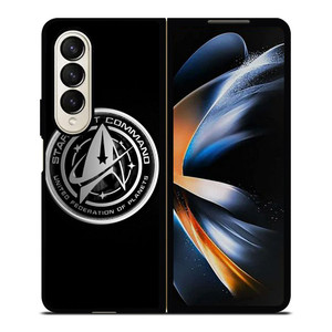 STARFLEET COMMND METAL BADGE Samsung Galaxy Z Fold 4 Case Cover