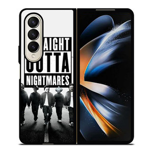 STRAIGHT OUTTA NIGHTMARES HORROR MOVIES CHARACTERS Samsung Galaxy Z Fold 4 Case Cover