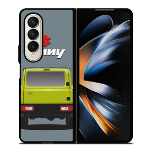 SUZUKI JIMNY JEEP CAR ILLUSTRATION Samsung Galaxy Z Fold 4 Case Cover