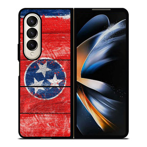 TENNESSEE FLAG WOOD LOGO Samsung Galaxy Z Fold 4 Case Cover