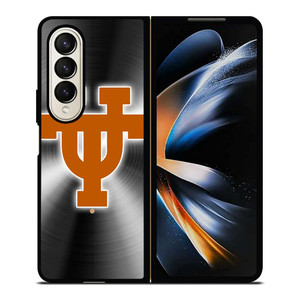 TEXAS LONGHORNS METAL LOGO Samsung Galaxy Z Fold 4 Case Cover