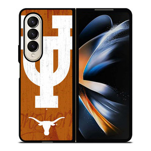 TEXAS LONGHORNS RUSTY SYMBOL Samsung Galaxy Z Fold 4 Case Cover