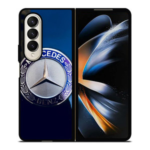 VINTAGE MERCEDES BENZ METAL EMBLEM Samsung Galaxy Z Fold 4 Case Cover