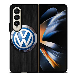 VOLKSWAGEN VW WOODEN EMBLEM Samsung Galaxy Z Fold 4 Case Cover