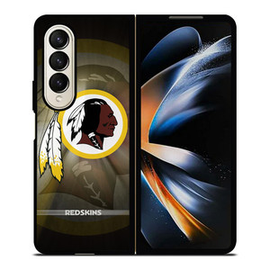 WASHINGTON REDSKINS METAL ICON Samsung Galaxy Z Fold 4 Case Cover