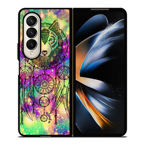 WHITE WOLF DREAMCATCHER TIE DIE Samsung Galaxy Z Fold 4 Case Cover WHITE WOLF DREAMCATCHER TIE DIE Samsung Galaxy Z Fold 4 Case Cover