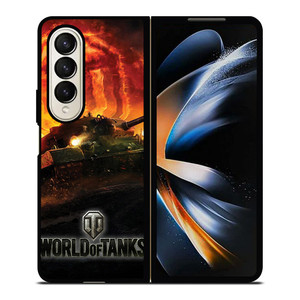 WORLD OF TANKS ONLINE GAMES LOGO 2 Samsung Galaxy Z Fold 4 Case Cover