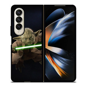 YODA STAR WARS LIGHTSABER Samsung Galaxy Z Fold 4 Case Cover YODA STAR WARS LIGHTSABER Samsung Galaxy Z Fold 4 Case Cover