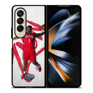 ZION WILLIAMSON NEW ORLEANS PELICANS NBA 2 Samsung Galaxy Z Fold 4 Case Cover