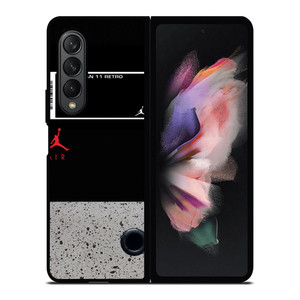 AIR JORDAN 11 RETRO LABEL Samsung Galaxy Z Fold 3 Case Cover AIR JORDAN 11 RETRO LABEL Samsung Galaxy Z Fold 3 Case Cover