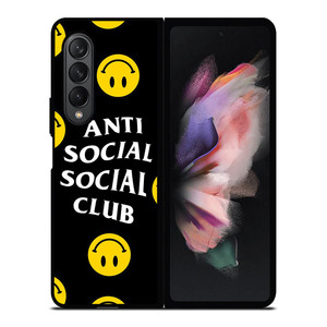 ANTI SOCIAL SOCIAL CLUB SMILEY FACE Samsung Galaxy Z Fold 3 Case Cover