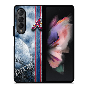 ATLANTA BRAVES BASEBALL RUSTY LOGO Samsung Galaxy Z Fold 3 Case Cover